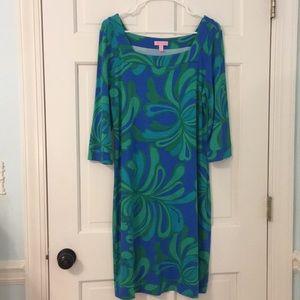 Lilly Pulitzer blue and Green Dress (Pucci like)